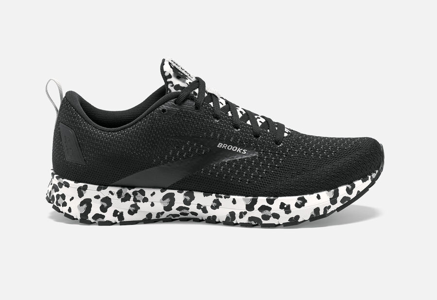Zapatillas Running Brooks Revel 4 Mujer Negras/Blancas/Plateadas España VOPR45287